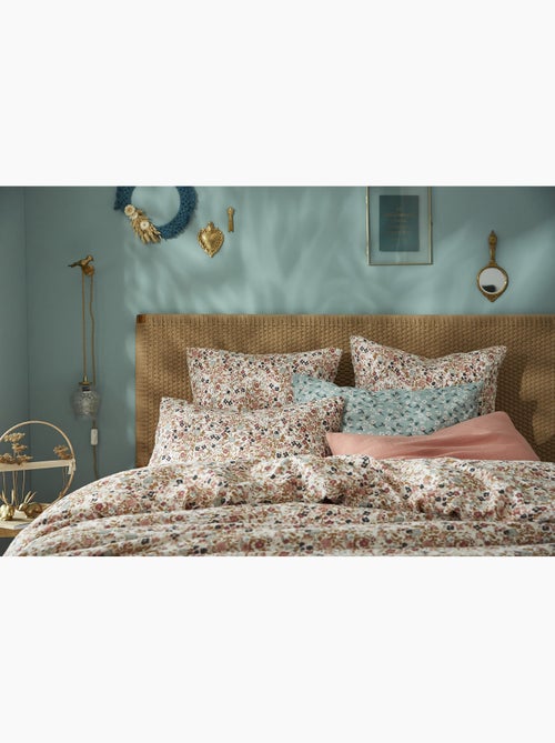 Funda de almohada – doble gasa de algodón estampada capucine - Kiabi Funda de almohada – doble gasa de algodón estampada capucine - Kiabi