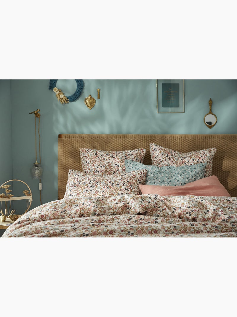 Funda de almohada – doble gasa de algodón estampada capucine Beige Pampa - Kiabi