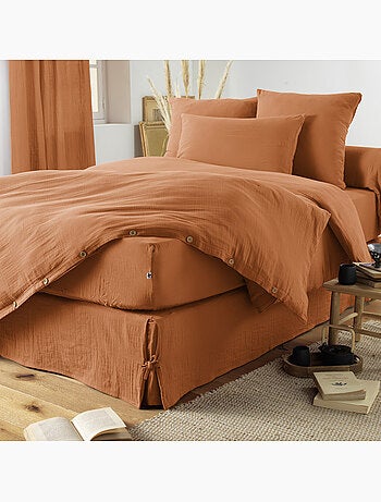 Funda de almohada – doble gasa de algodón – gaïa minuit