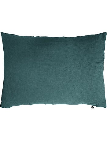 Funda de almohada – doble gasa de algodón – gaïa minuit