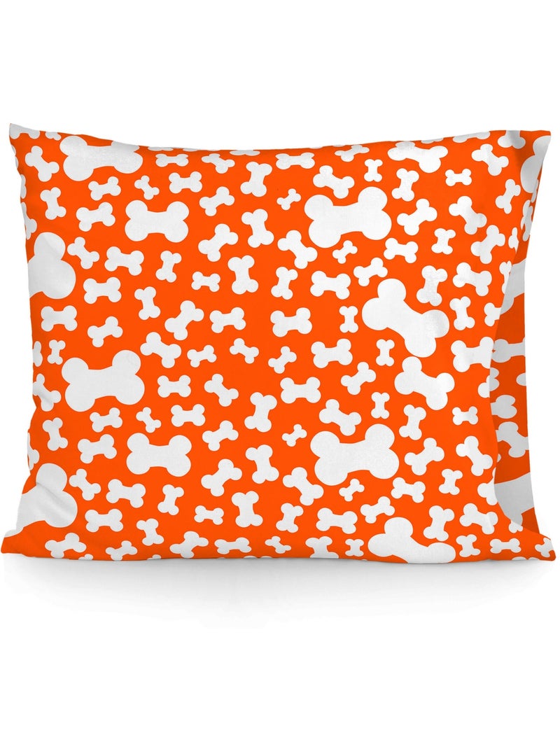 Funda de almohada Dogs "Happyfriday" Blanco - Kiabi