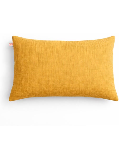 Funda de Almohada en Muselina de Algodón Orgánico Miel - Kiabi