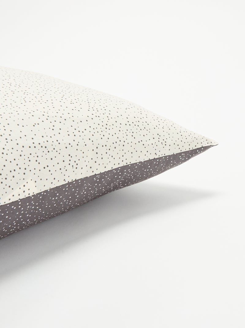 Funda de almohada estampada -KIABI Home Gris - Kiabi