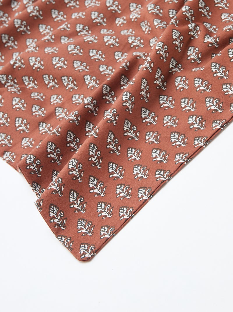 Funda de almohada estampada (60 x 60 cm) - Kiabi Home Marron - Kiabi