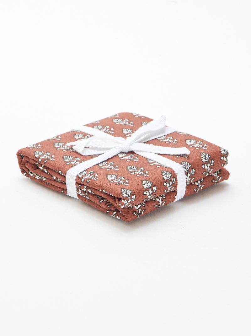 Funda de almohada estampada (60 x 60 cm) - Kiabi Home Marron - Kiabi