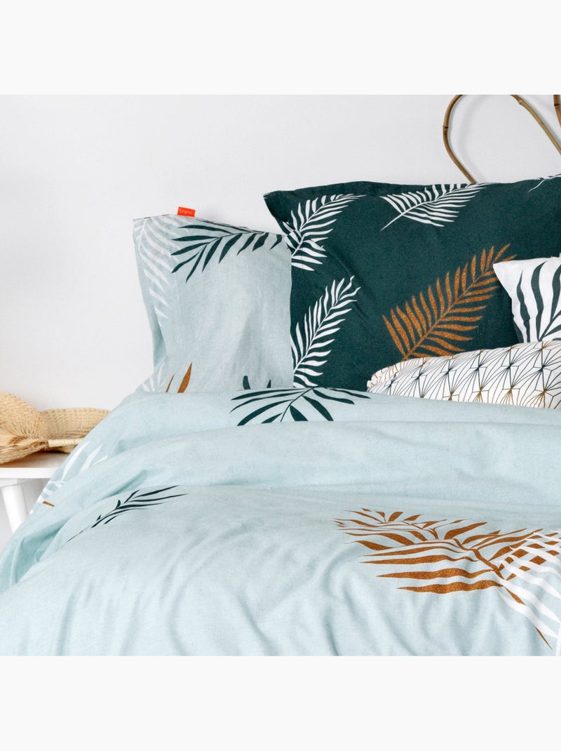 Funda de almohada Foliage mint "Happyfriday" Blanco - Kiabi