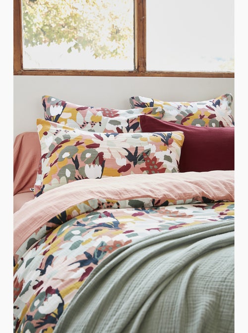 Funda de almohada – gasa de algodón estampada léane - Kiabi Funda de almohada – gasa de algodón estampada léane - Kiabi