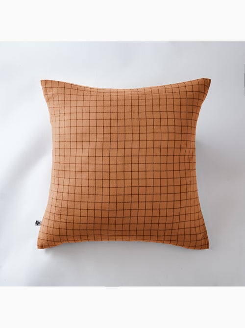 Funda de almohada – gasa de algodón tejida – cuadros pequeños - gaïa mix - Kiabi Funda de almohada – gasa de algodón tejida – cuadros pequeños - gaïa mix - Kiabi