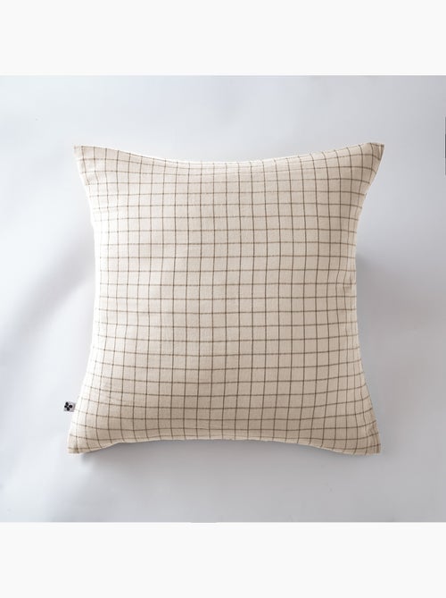 Funda de almohada – gasa de algodón tejida – cuadros pequeños - gaïa mix - Kiabi Funda de almohada – gasa de algodón tejida – cuadros pequeños - gaïa mix - Kiabi