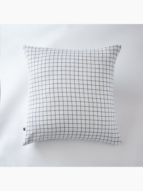 Funda de almohada – gasa de algodón tejida – cuadros pequeños - gaïa mix - Kiabi Funda de almohada – gasa de algodón tejida – cuadros pequeños - gaïa mix - Kiabi