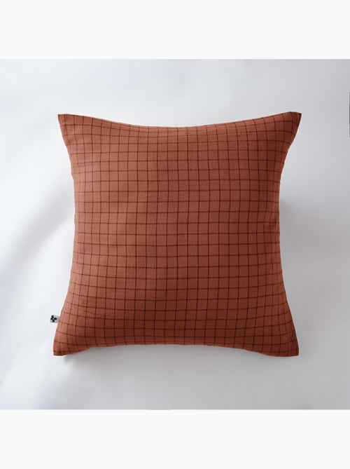 Funda de almohada – gasa de algodón tejida – cuadros pequeños - gaïa mix - Kiabi Funda de almohada – gasa de algodón tejida – cuadros pequeños - gaïa mix - Kiabi