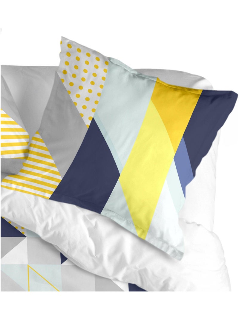 Funda de almohada Geo dot "Happyfriday" Blanco - Kiabi