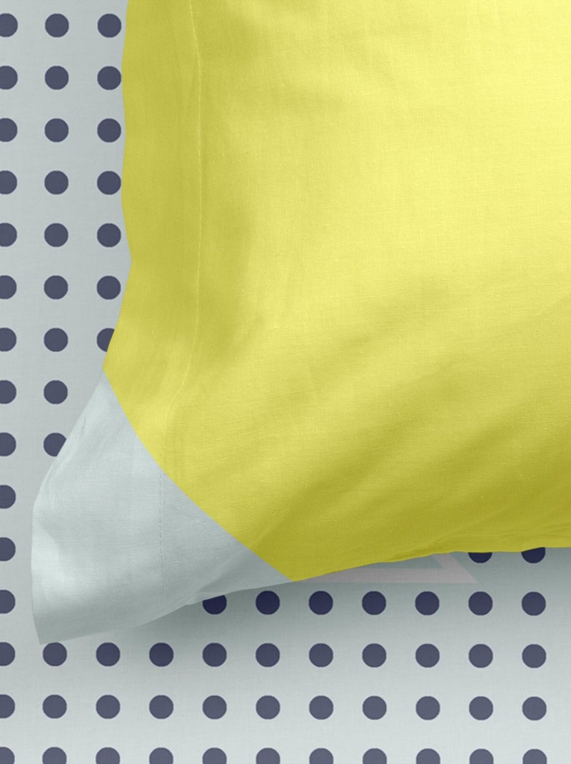 Funda de almohada Geo dot "Happyfriday" Blanco - Kiabi