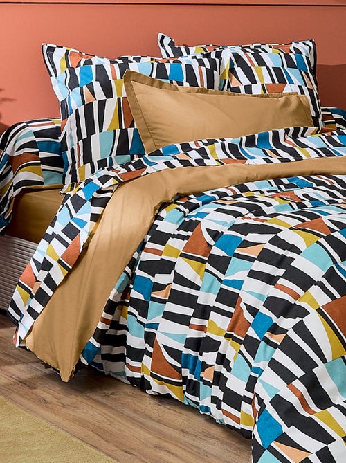 Funda de almohada geométrica de algodón - Kiabi