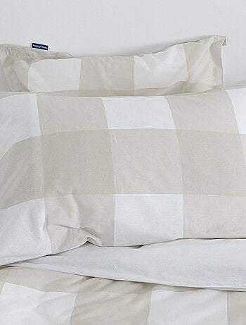 Funda de almohada Gingham "Happyfriday