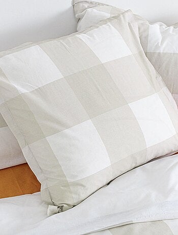 Funda de almohada Gingham "Happyfriday