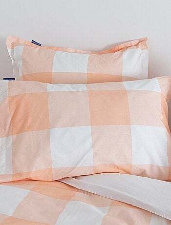 Funda de almohada Gingham "Happyfriday