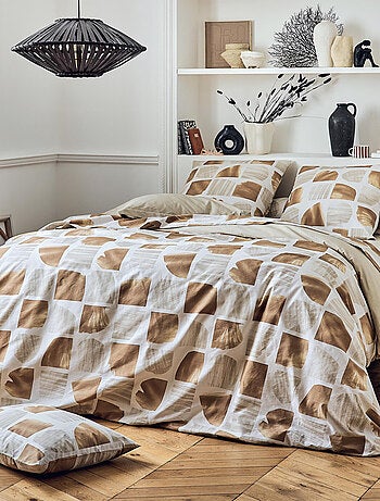 Funda de almohada gráfica de algodón