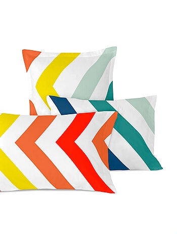 Funda de almohada Happy stripes "Happyfriday