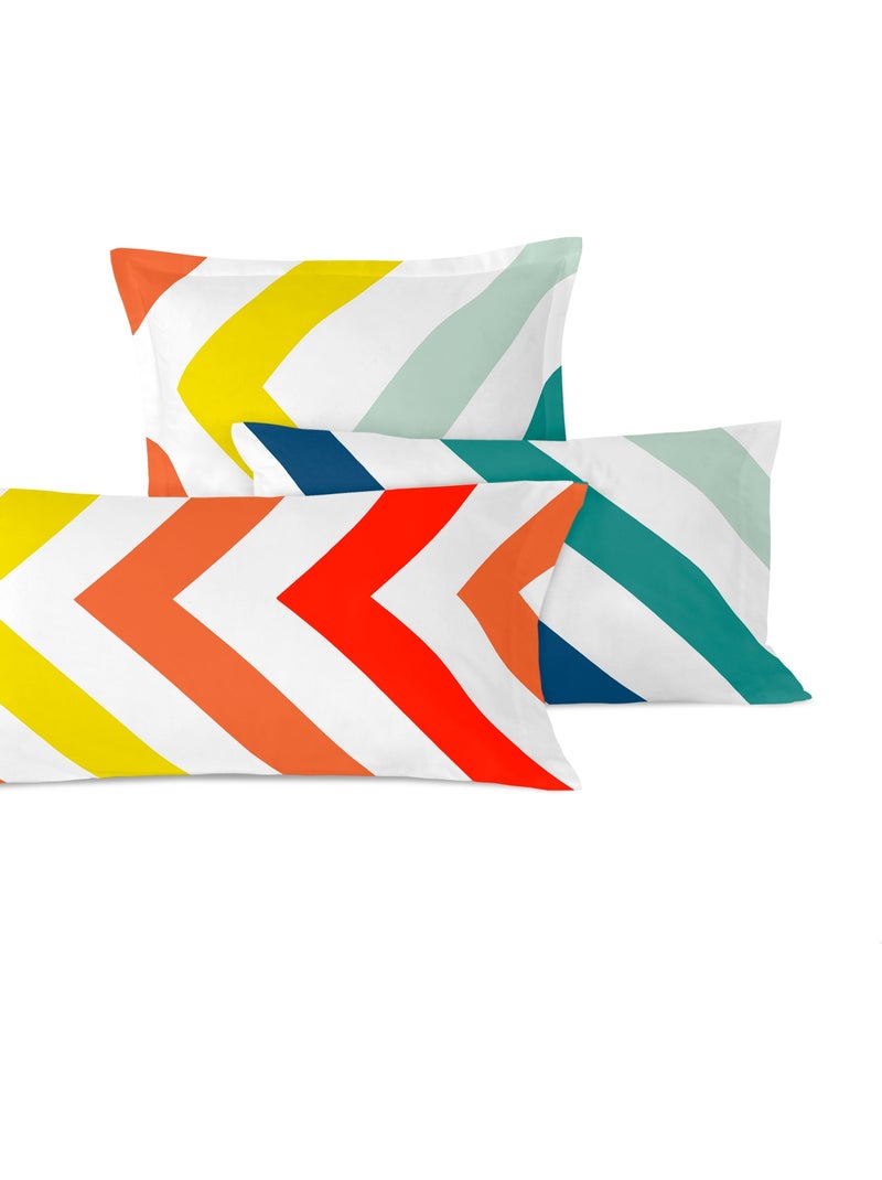 Funda de almohada Happy stripes "Happyfriday" Multicolor - Kiabi