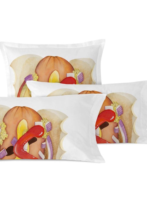 Funda de almohada Hotdog "Happyfriday" - Kiabi