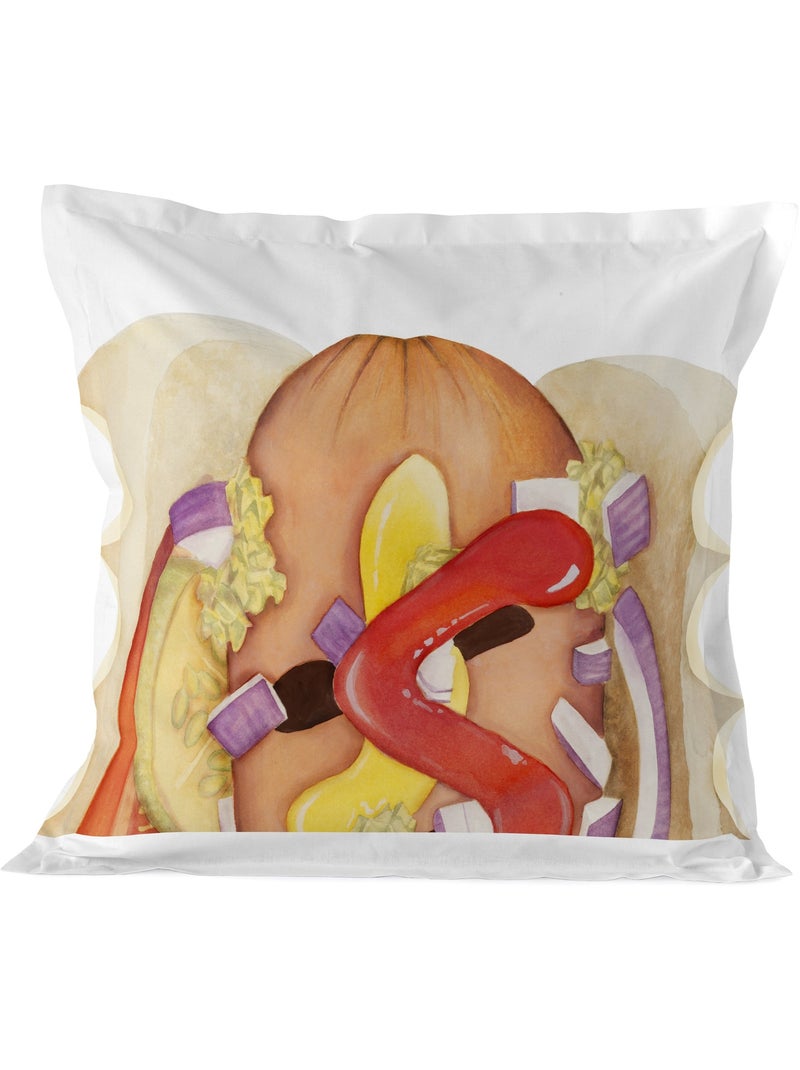 Funda de almohada Hotdog "Happyfriday" Multicolor - Kiabi