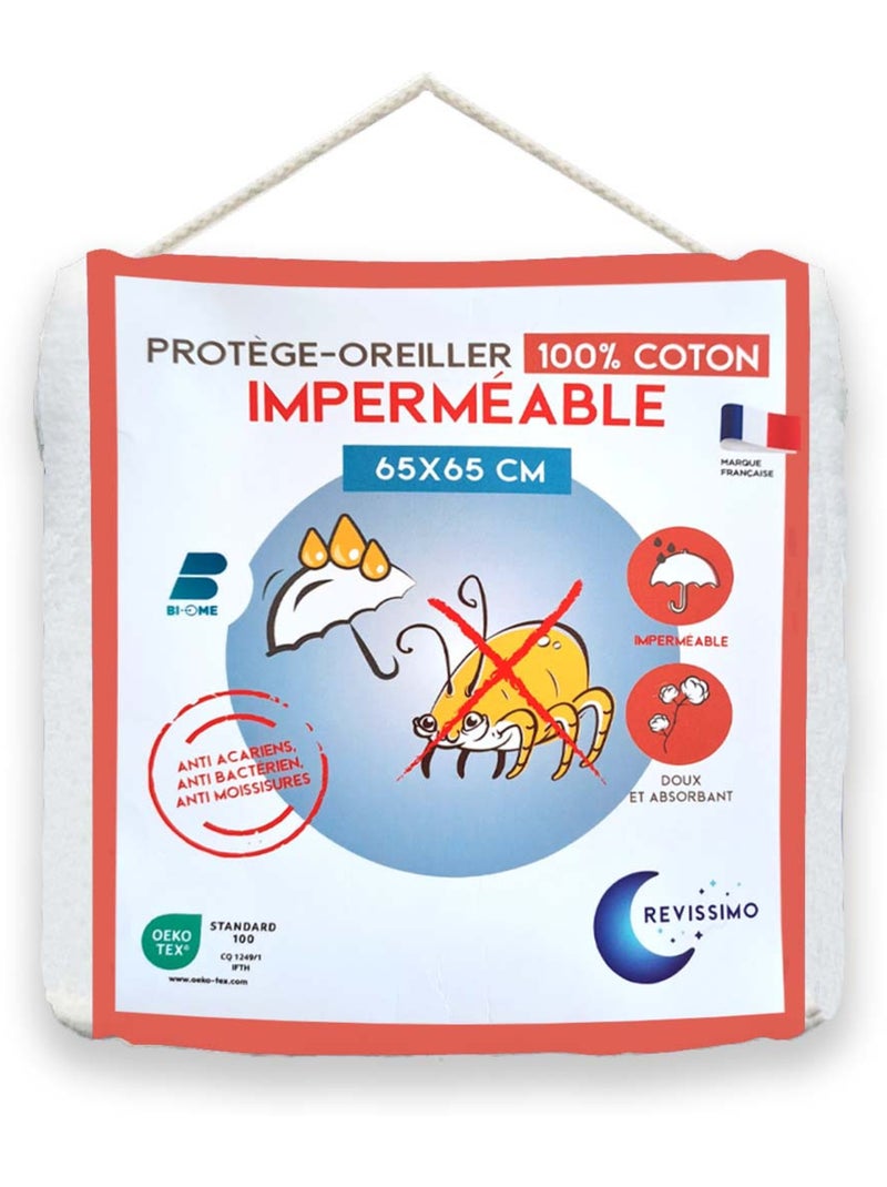 Funda de almohada impermeable y ant ácaros 'REVISSIMO' – 50 x 70 cm Future Home Blanco - Kiabi