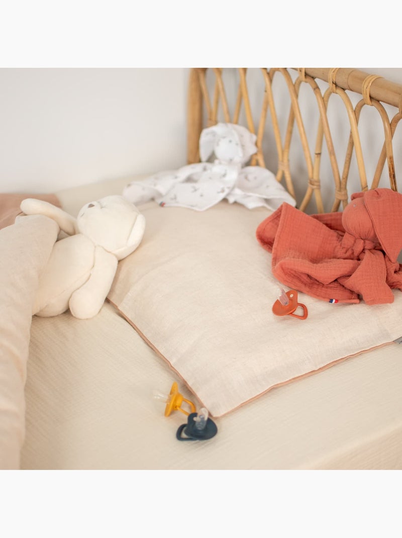 Funda de almohada infantil lino | SEVIRA KIDS Verde agua - Kiabi