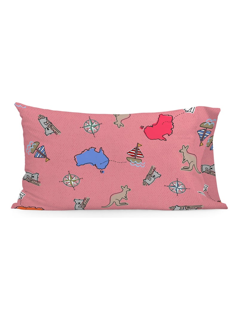 Funda de almohada Kangaroo "Happyfriday" Blanco - Kiabi