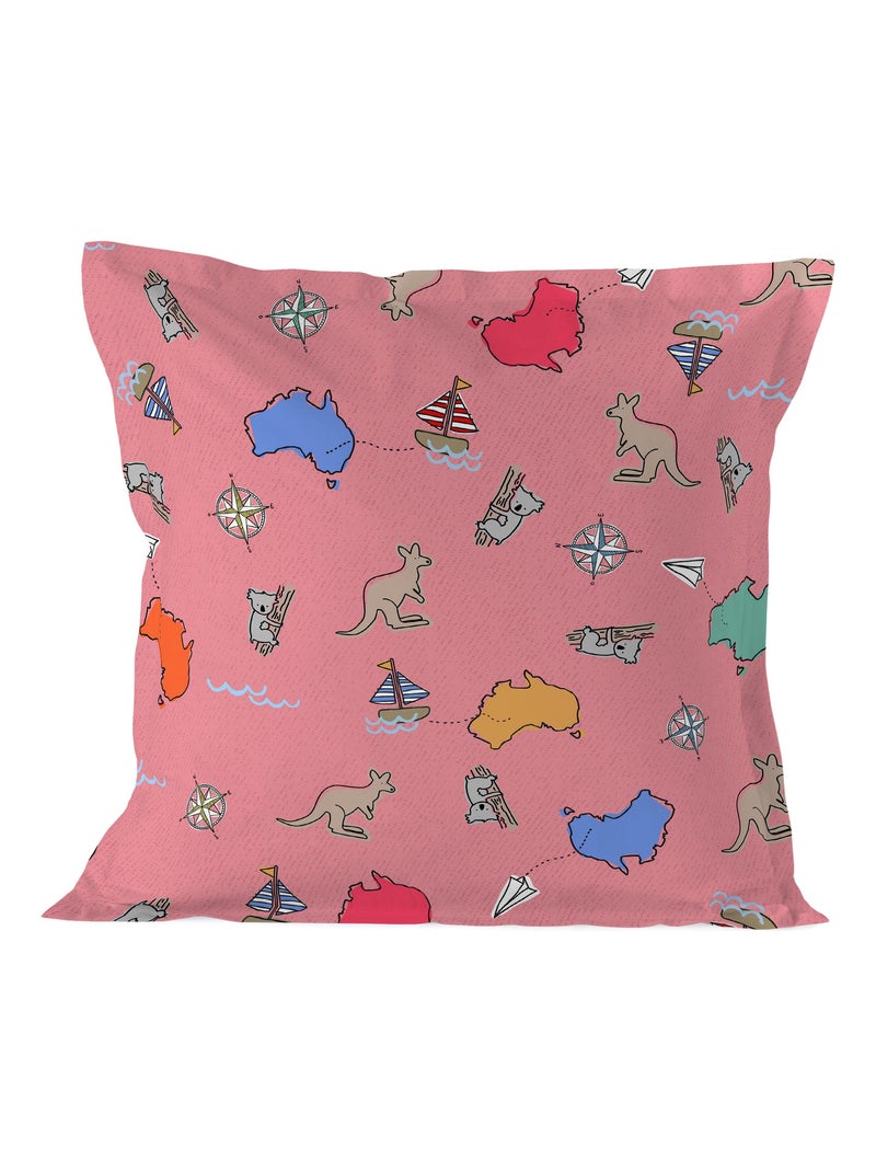 Funda de almohada Kangaroo "Happyfriday" Blanco - Kiabi