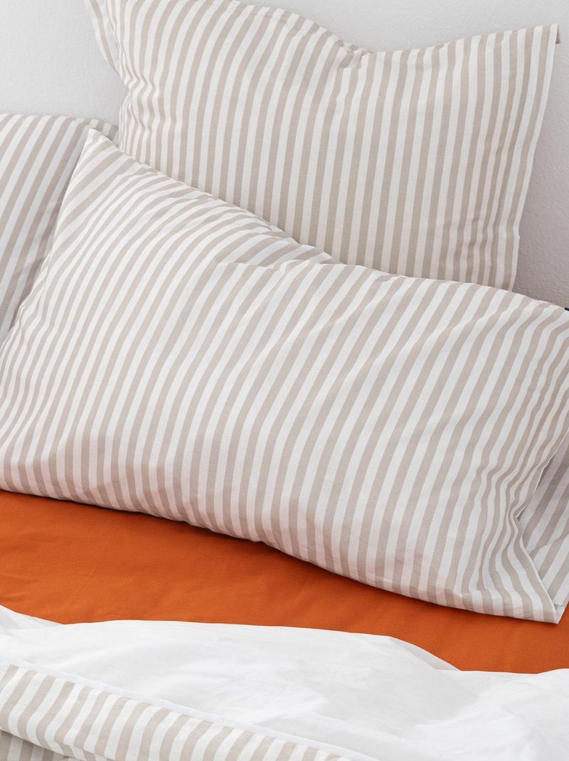 Funda de almohada Layering "Happyfriday" Beige - Kiabi