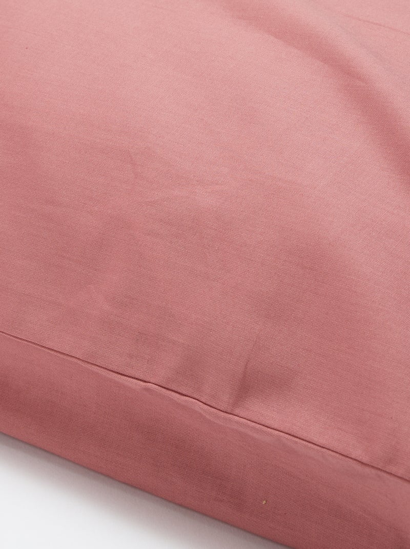 Funda de almohada lisa - 50 x 80 cm aproximadamente Rosa - Kiabi