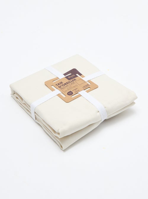 Funda de almohada lisa - 50 x 80 cm - Kiabi