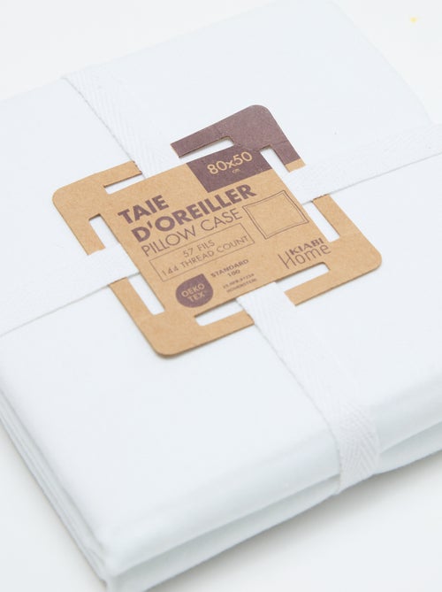 Funda de almohada lisa - 50 x 80 cm - Kiabi