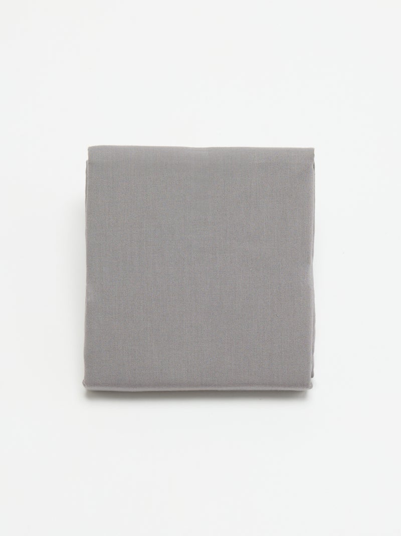 Funda de almohada lisa - 50 x 80 cm Gris - Kiabi