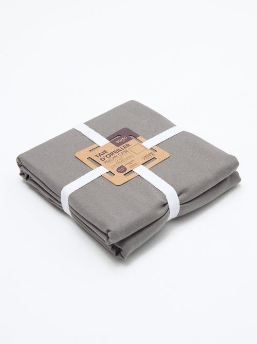 Funda de almohada lisa - 50 x 80 cm - Kiabi