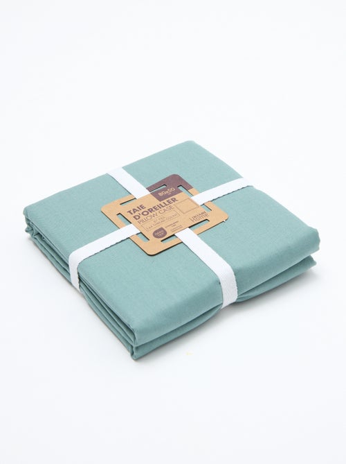 Funda de almohada lisa - 50 x 80 cm - Kiabi Funda de almohada lisa - 50 x 80 cm - Kiabi