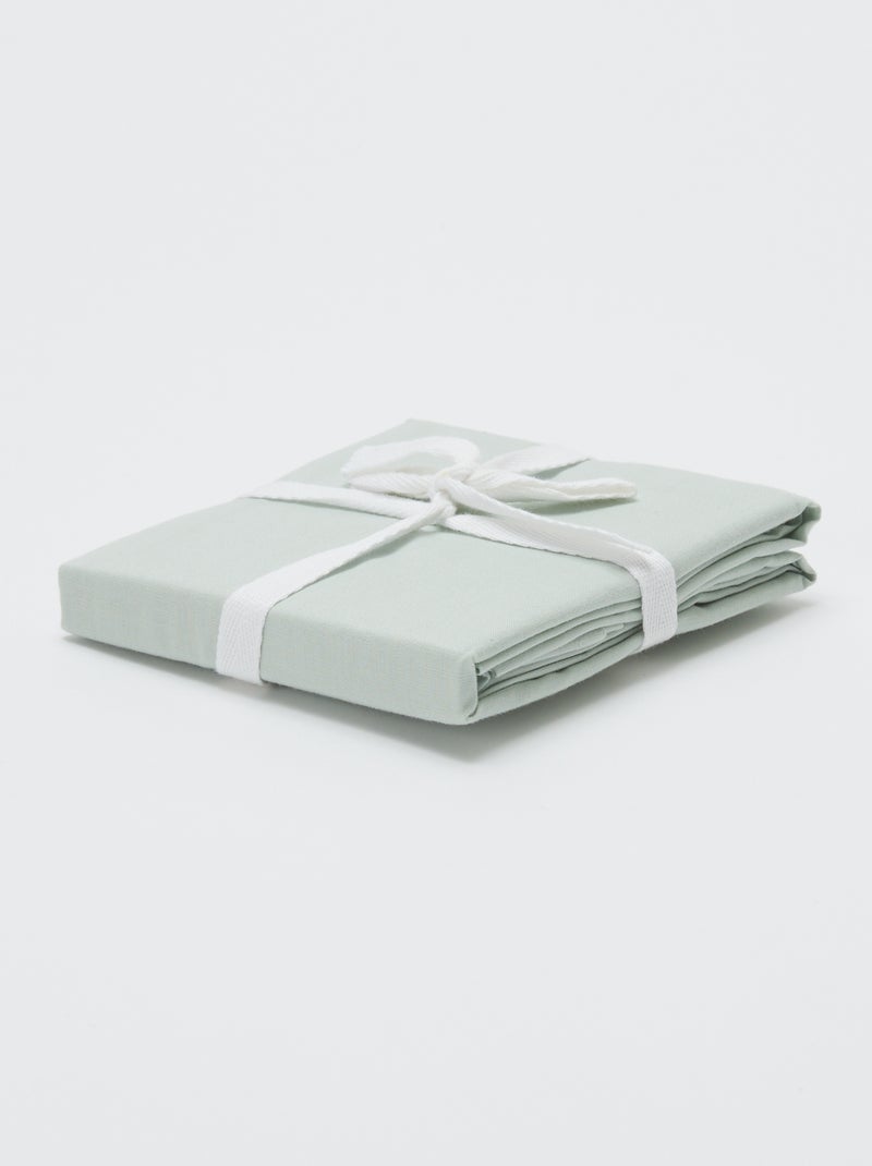 Funda de almohada lisa - Kiabi Home azul - Kiabi