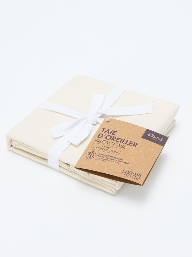 Funda de almohada lisa - Kiabi Home BLANCO - Kiabi