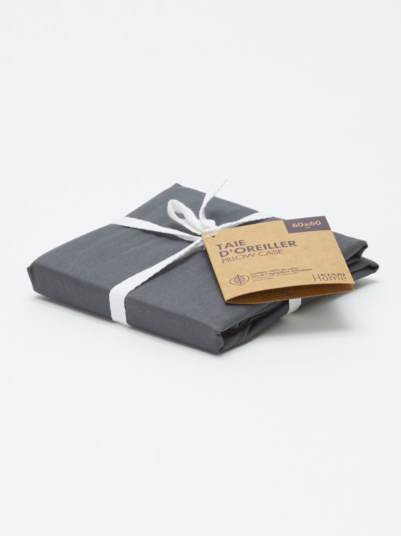 Funda de almohada lisa - Kiabi Home GRIS - Kiabi