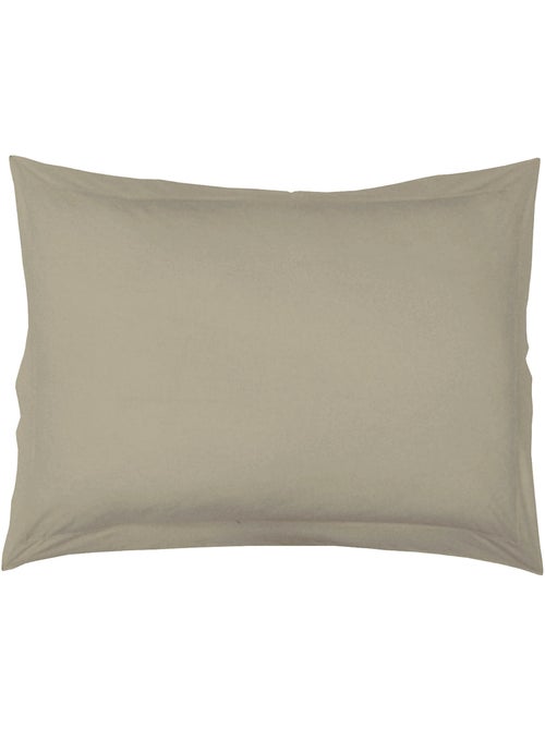 Funda de almohada lisa 100% algodón - Kiabi