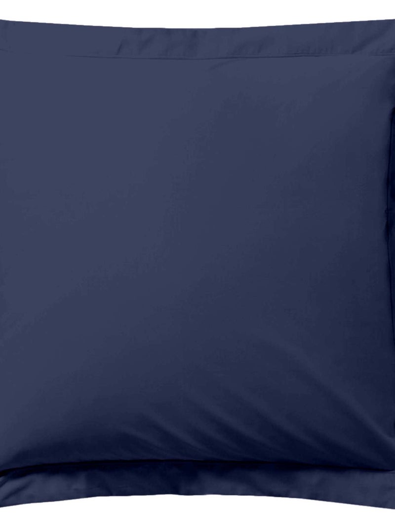 Funda de almohada lisa azul marino - Kiabi
