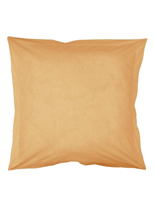 Funda de almohada lisa de algodón ecológico - Kiabi
