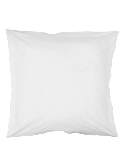 Funda de almohada lisa de algodón ecológico - Kiabi