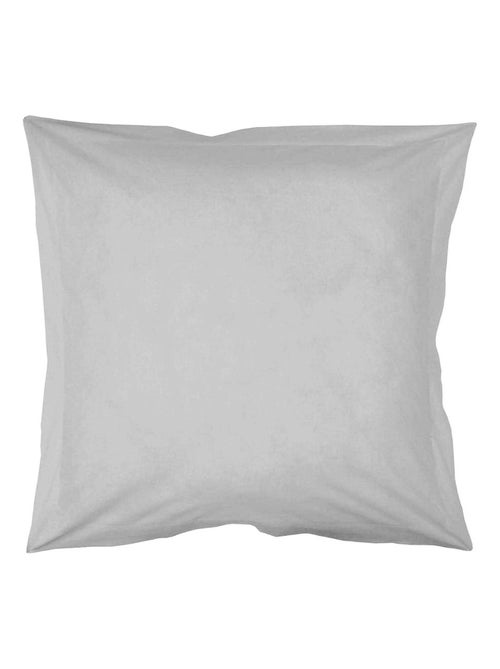 Funda de almohada lisa de algodón ecológico - Kiabi