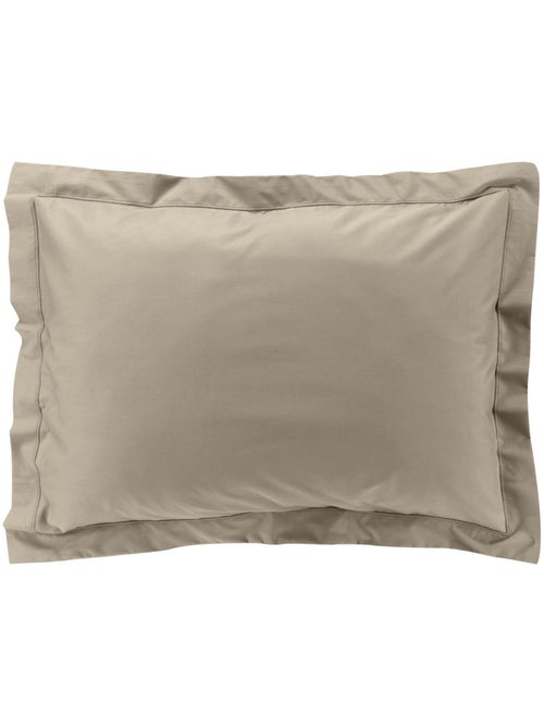 Funda de almohada lisa de percal de algodón - Kiabi