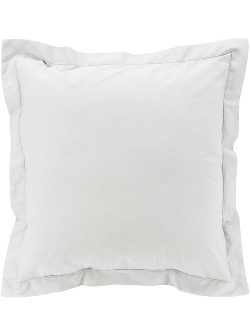 Funda de almohada lisa de percal de algodón - Kiabi