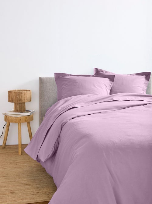 Funda de almohada lisa de polialgodón - Afibel - Kiabi