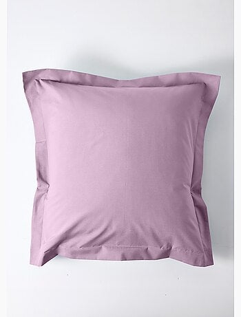Funda de almohada lisa de polialgodón