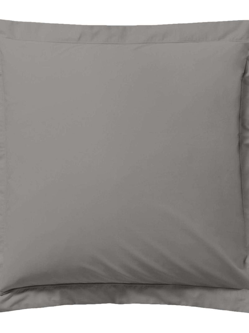 Funda de almohada lisa gris - Kiabi